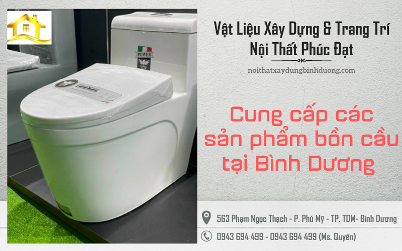 Bồn cầu 1 khối của Nội Thất Xây dựng Phúc Đạt