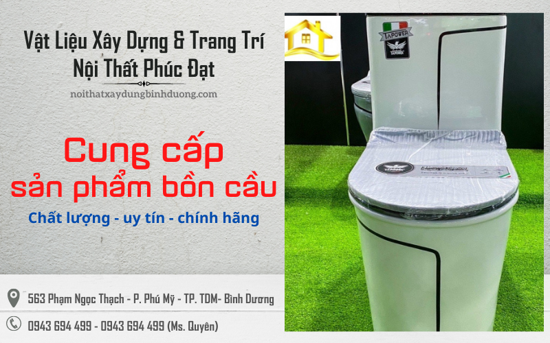 Đơn vị cung cấp bồn cầu chính hãng tại Bình Dương