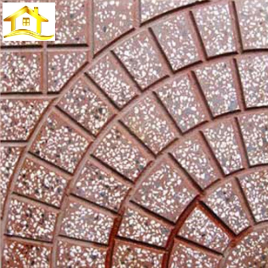 Gạch lát vỉa hè rẻ quạt màu đỏ