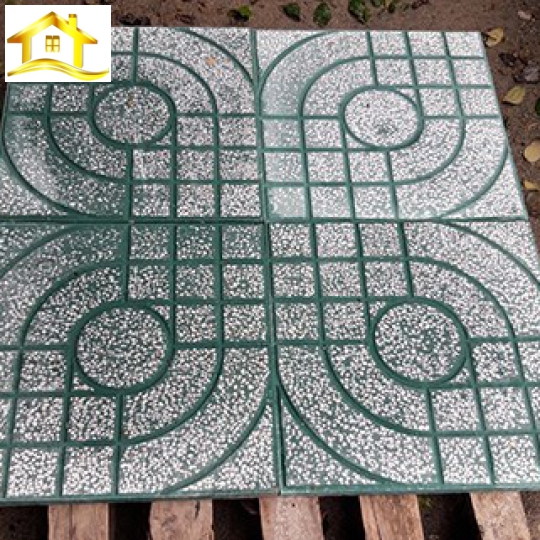 Gạch vỉa hè 40x40 QP1 màu xanh